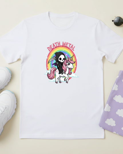 unicorn t shirt mens - flat-lay