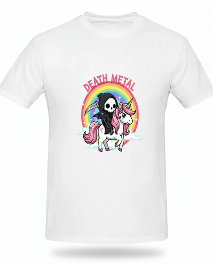 unicorn t shirt mens - white-bg