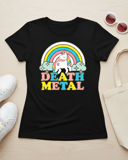 unicorn tee shirts adults - flat-lay