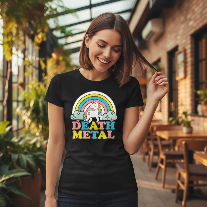 unicorn tee shirts adults - in-use