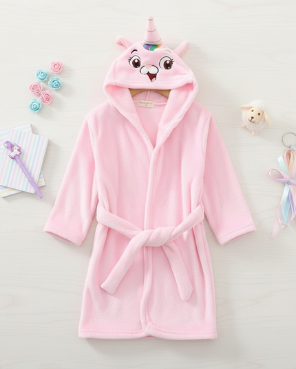unicorn terry robe - flat-lay