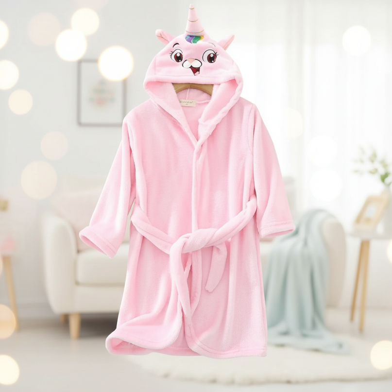 unicorn terry robe - lifestyle