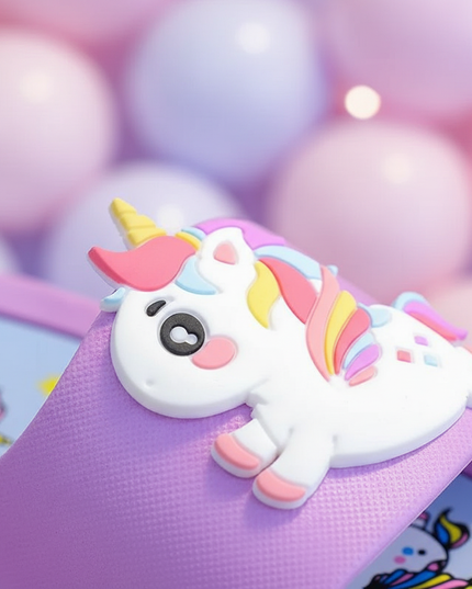 unicorn thick sole slippers - detail