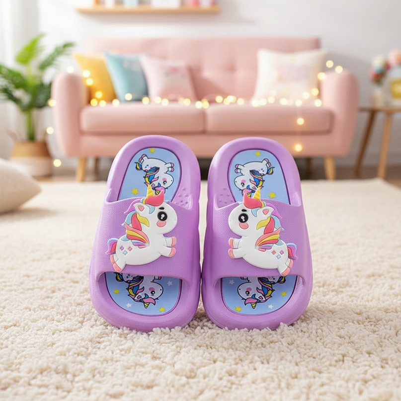 unicorn thick sole slippers - lifestyle