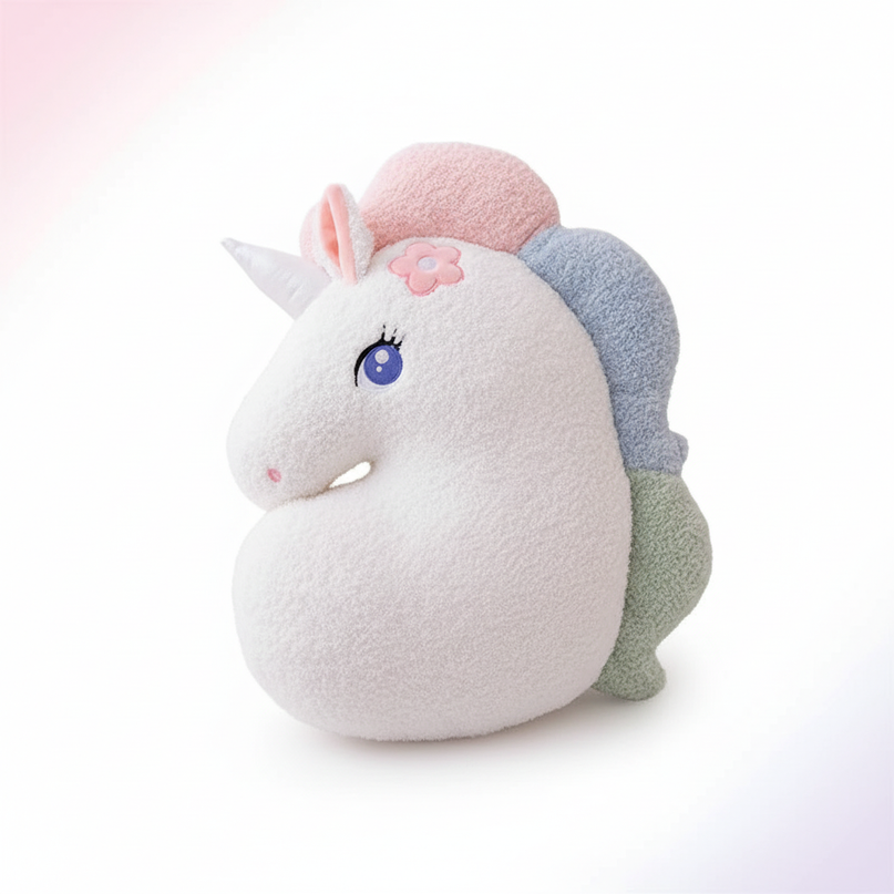 unicorn throw pillow - white-bg