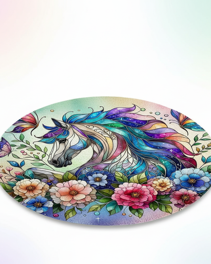 unicorn throw rug - white-bg