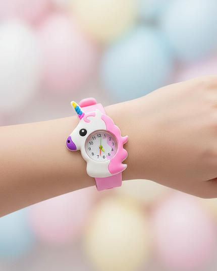 unicorn time teacher watch - in-use