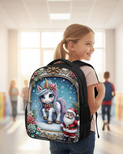unicorn toddler bag kawaii print backpack - in-use