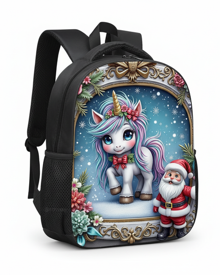 unicorn toddler bag kawaii print backpack - white-bg