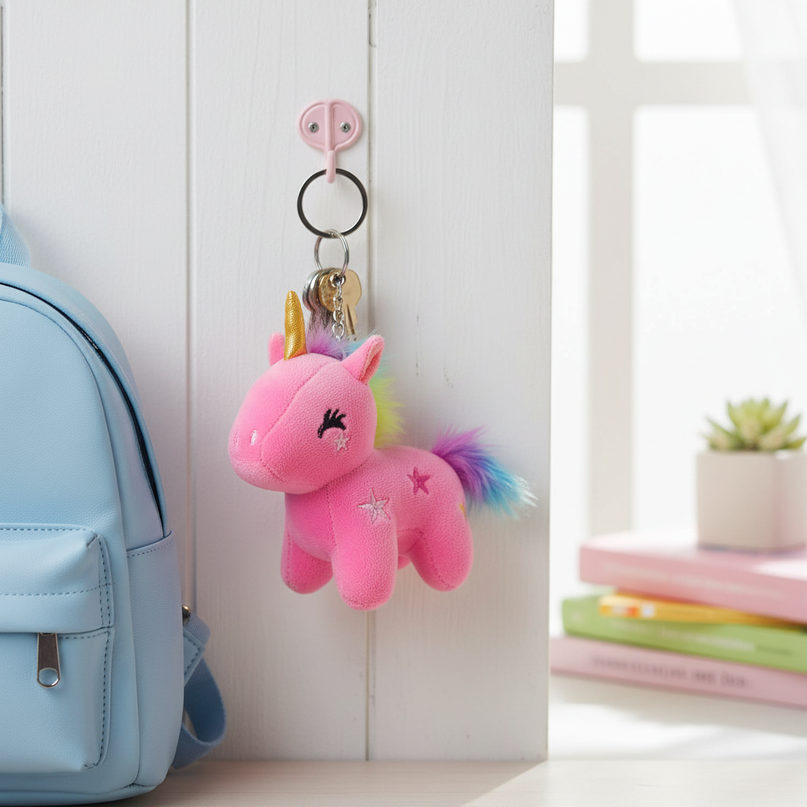 unicorn toy keychain - lifestyle