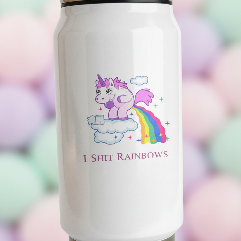 unicorn travel mug - detail
