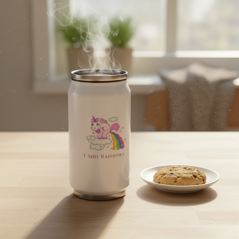 unicorn travel mug - lifestyle
