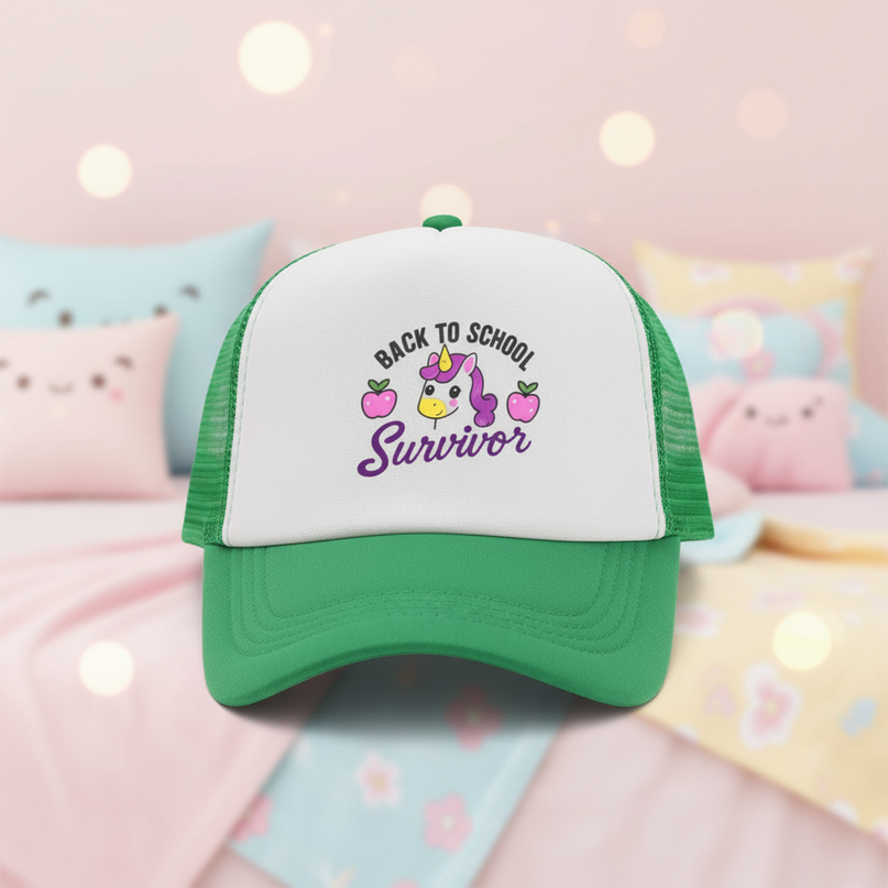 unicorn trucker hat - lifestyle