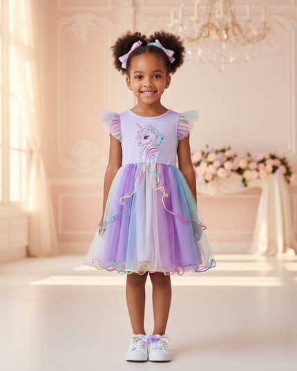 unicorn tulle dress - detail