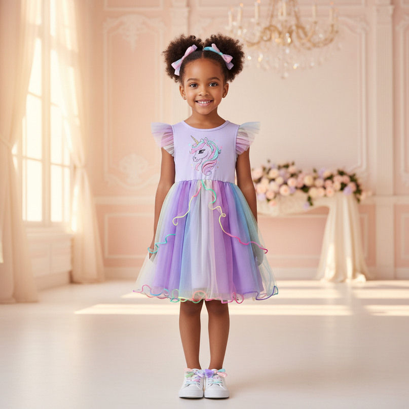 unicorn tulle dress - detail