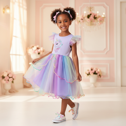 unicorn tulle dress - front