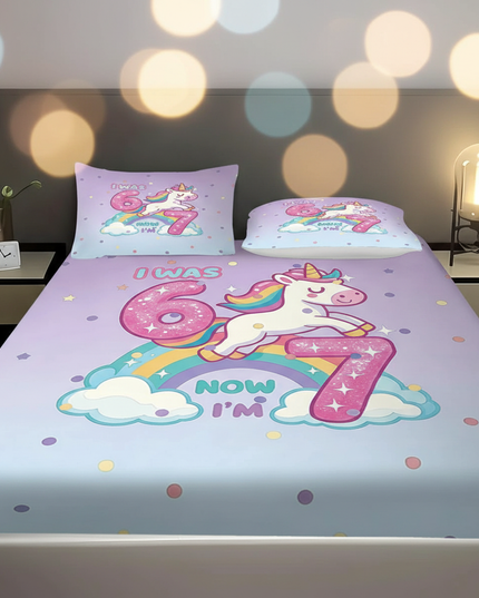 unicorn twin bed sheet set - lifestyle