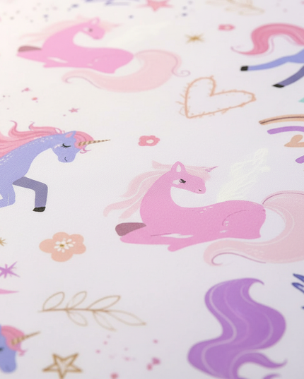 unicorn twin bedding - detail