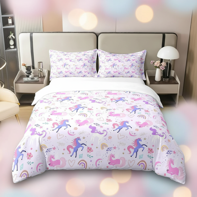 unicorn twin bedding - lifestyle