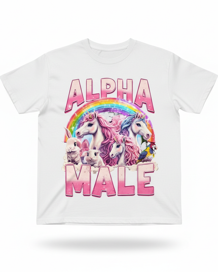 unicorn valentine shirt - white-bg