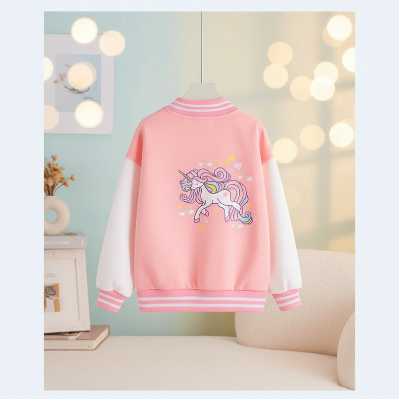 unicorn varsity jacket - lifestyle