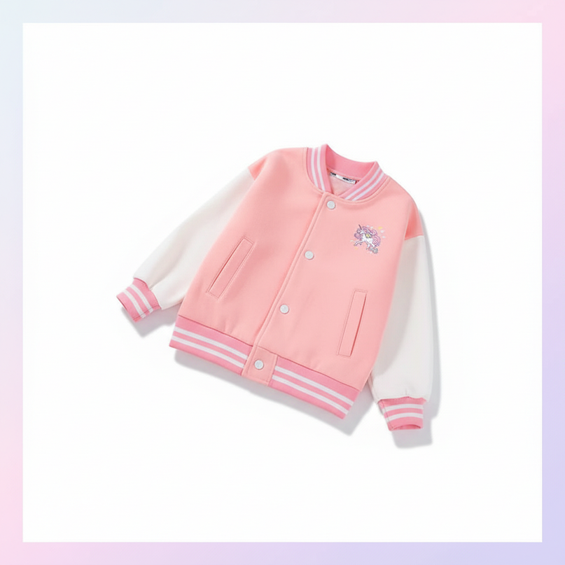 unicorn varsity jacket - white-bg