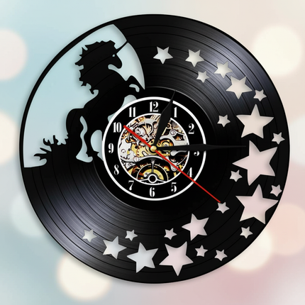 unicorn vinyl clock - lifestyle