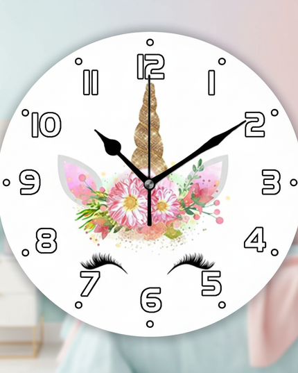 unicorn wall clock decoration - lifestyle