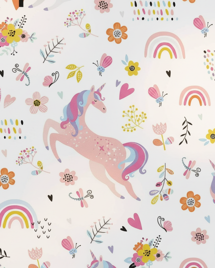 unicorn wall clock for bedroom - detail