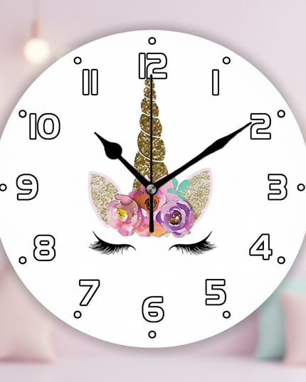 unicorn wall clock - lifestyle