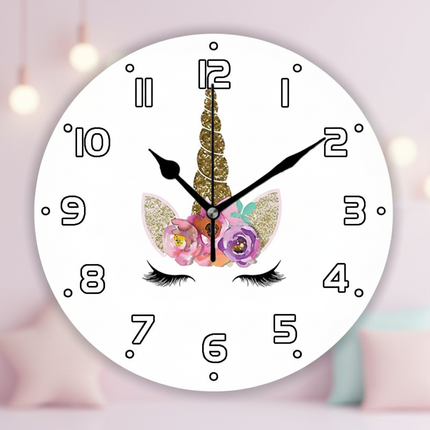 unicorn wall clock - lifestyle