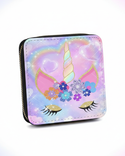 unicorn wallet for girls - white-bg