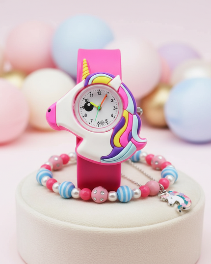 unicorn watch and bracelet set - lifestyle