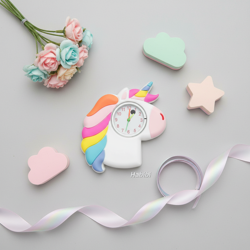 unicorn watch for boys - flat-lay