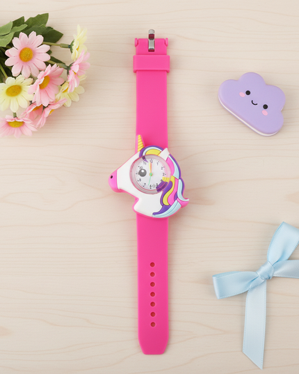 unicorn watch for girls - flat-lay