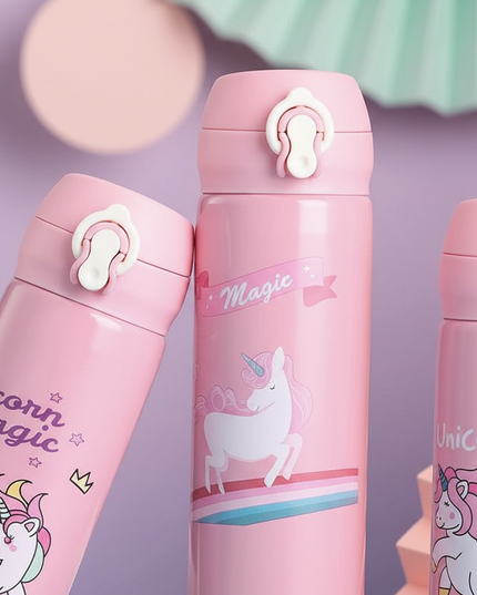 unicorn water bottle girls - detail