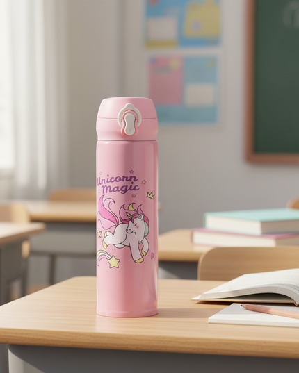 unicorn water bottle girls - lifestyle