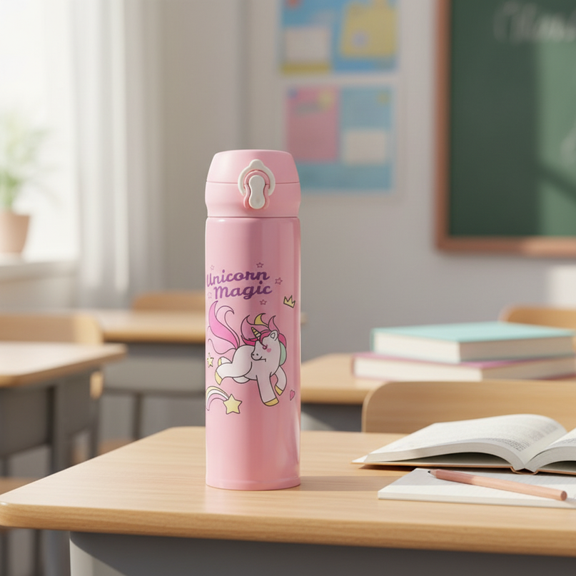 unicorn water bottle girls - lifestyle