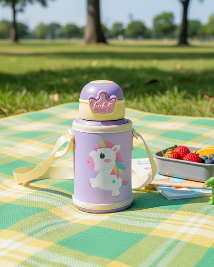 unicorn water bottle kids - lifestyle