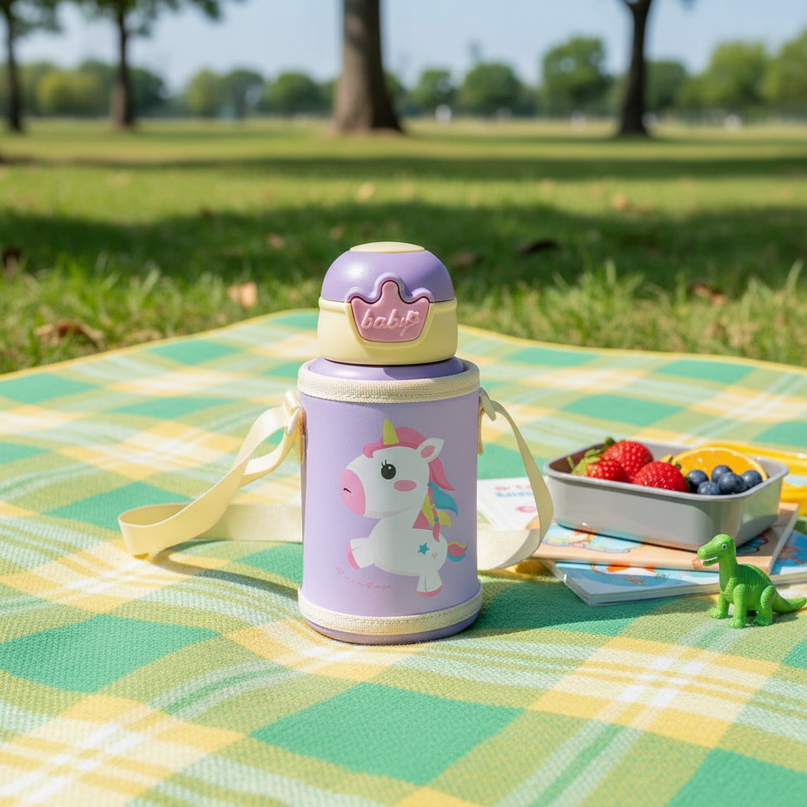 unicorn water bottle kids - lifestyle