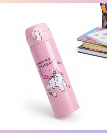 unicorn water bottle school - white-bg