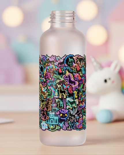 unicorn water bottle stickers - lifestyle