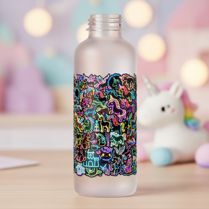 unicorn water bottle stickers - lifestyle