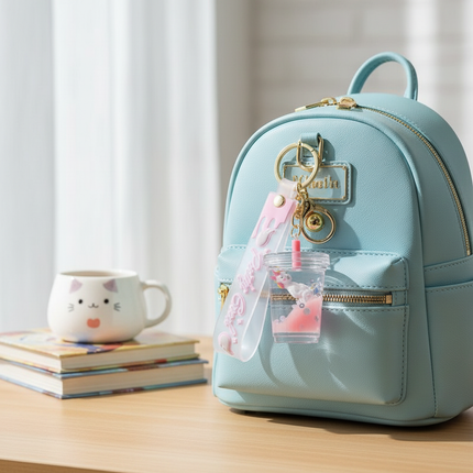 unicorn water keychain - lifestyle