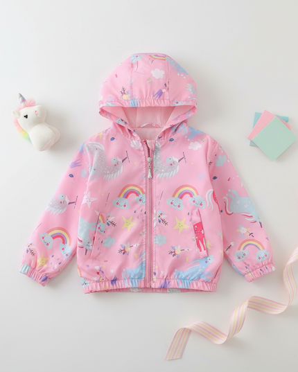 unicorn waterproof jacket - flat-lay