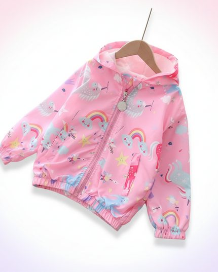 unicorn waterproof jacket - white-bg