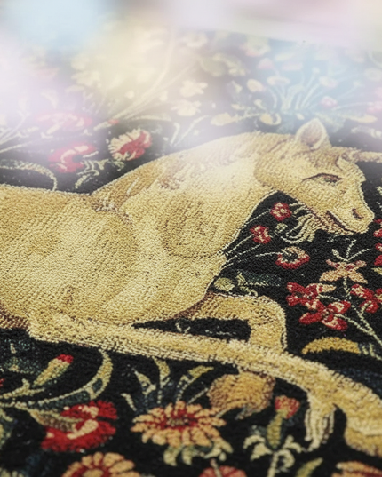 unicorn welcome mat rug - detail