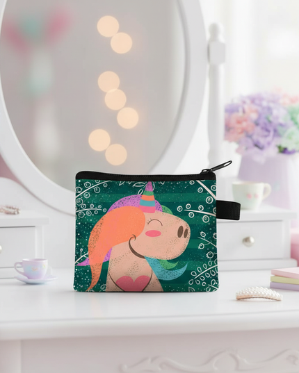 unicorn whimsical coin purse - lifestyle