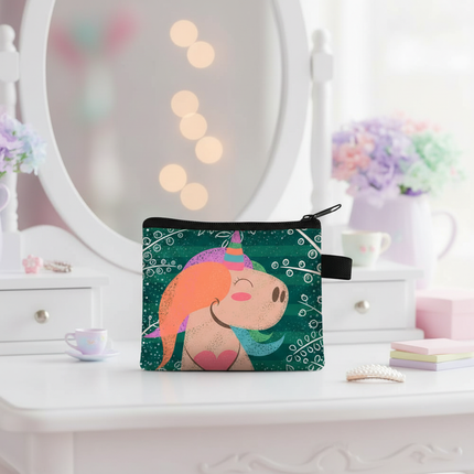 unicorn whimsical coin purse - lifestyle