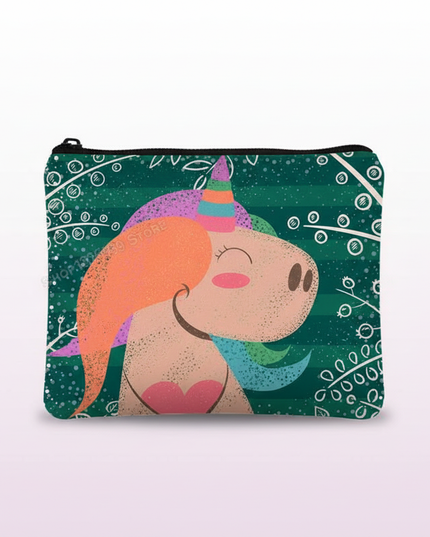 unicorn whimsical coin purse - white-bg